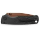 Vosteed Porcupine TiSlim Folding Knife - 3.04" 154CM Copper Dune Finish Stainless Steel Blade Black Titanium Handle Cyclaire Knives and Tools
