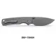 Vosteed Porcupine TiSlim Top Liner Lock Folding Knife - 3.04" Acid Wash S90V Blade Grey Acid Wash Titanium Handle Cyclaire Knives and Tools
