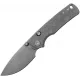Vosteed Porcupine TiSlim Top Liner Lock Folding Knife - 3.04" Acid Wash S90V Blade Grey Acid Wash Titanium Handle Cyclaire Knives and Tools