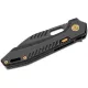 Vosteed RSKAOS Top LinerLock Knife - 3.46" M390 Black Wharncliffe Blade Black Titanium Handle Cyclaire Knives and Tools