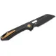 Vosteed RSKAOS Top LinerLock Knife - 3.3" M390 Black Sheepsfoot Blade Black Titanium Handle Cyclaire Knives and Tools