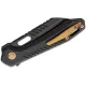 Vosteed RSKAOS Top LinerLock Knife - 3.3" M390 Black Sheepsfoot Blade Black Titanium Handle Cyclaire Knives and Tools