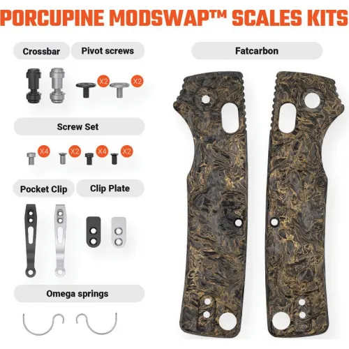 Vosteed Porcupine ModSwap Scales Full Kit - Dark Matter Fat Carbon