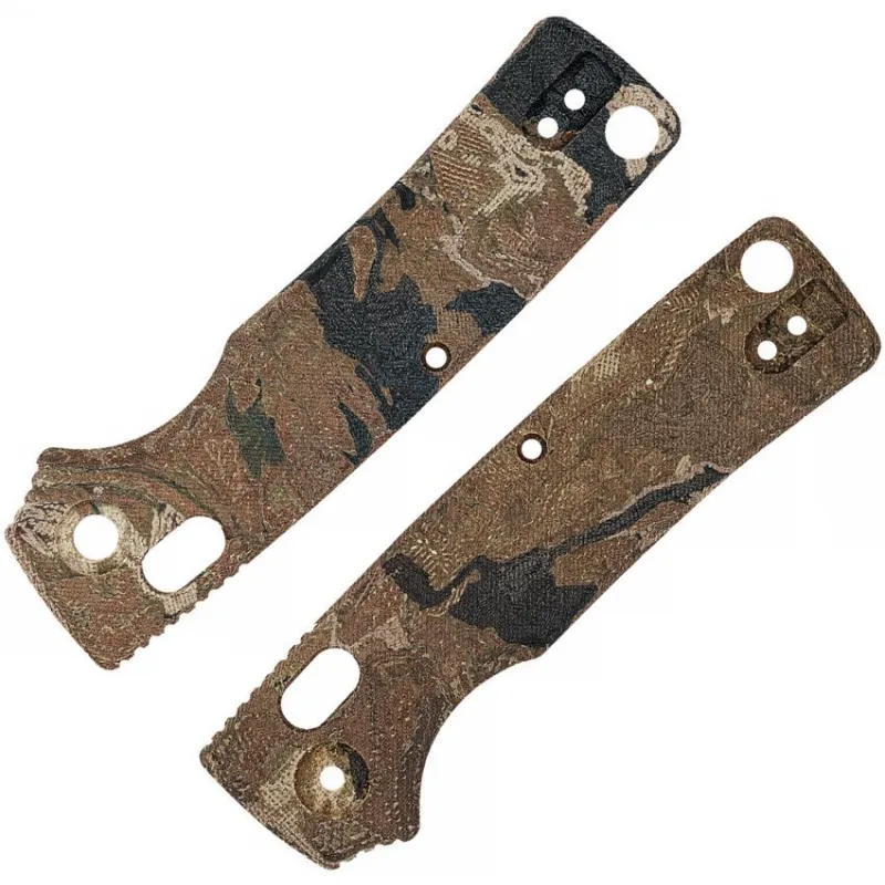 Vosteed Porcupine ModSwap Scales Full Kit - Canvas Rag Burl Yellow  Current Micarta Cyclaire Knives and Tools