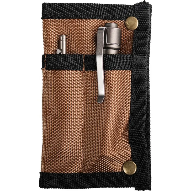 Vosteed Knife Pouch – Brown Folding Knife Storage Case with Soft Protective Lining, Secure Zipper Closure & Durable Carry Design Cyclaire Knives and Tools