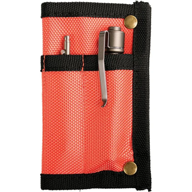 Vosteed Knife Pouch – Orange Folding Knife Storage Case with Soft Protective Lining, Secure Zipper Closure & Durable Carry Design Cyclaire Knives and Tools