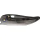 We Knife Attor Folding Knife - 3.55" CPM-20CV Blade Gray One Piece Titanium Handle Cyclaire Knives and Tools
