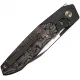 We Knife Brr15 Bolster Lock Knife - 3.25" M390 Wharncliffe Blade Black Bolstered Titanium Handle with Copper Foil CF Scales Cyclaire Knives and Tools