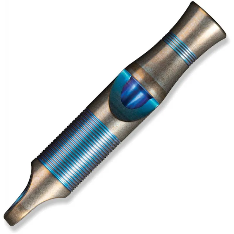 We Knife Titanium Emergency Whistle Blue Cyclaire Knives and Tools