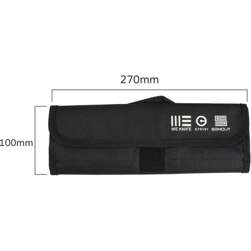 We Knife - Civivi - Sencut Knife Roll - Black Holds 10 Knives - FREE With Any We Knife Purchase Cyclaire Knives and Tools