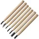 Yoshiharu H-91 Traditional Japanese 7 Piece Carving Set Japanese Cypress Wood Handle with Wooden Gift Box Cyclaire Knives and Tools
