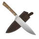 BPS Knives Rosemary Fixed Blade Kitchen Knife - 7.7" 5Cr14MoV Stainless Steel Blade Walnut Handle Cyclaire Knives and Tools
